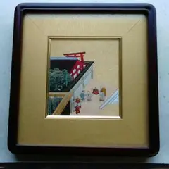 額 林美木子先生の作品を手刺繍で表現した物です