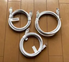 【新品】ホワイトLANケーブル 3本セット