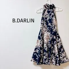 02116 B.DARLIN フラワープリント ノースリーブワンピース サイズ0