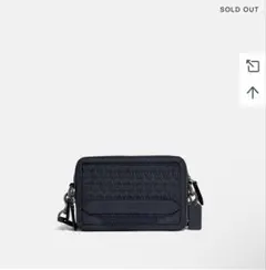 COACH チャータークロスボディ　ネイビー