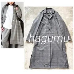 メロン様未使用タグ付きhagumu ハグム フード付き ダブル ウールコート赤 メロン様未使用タグ付きhagumu ハグム フード付き ダブル ウール