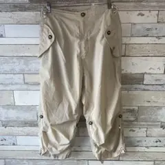 mhi マハリシ SNOPANTS クロップド丈 sizeM ポリコットン