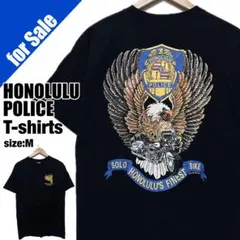 HONOLULU POLICE ホノルル警察 バイク 両面プリント Tシャツ M