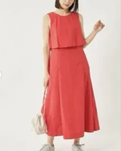 【訳あり】green label relaxingクロップドレイヤーワンピース