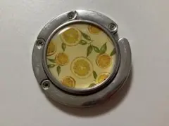 バッグハンガー　オレンジ柄