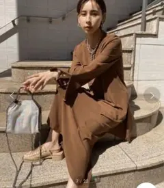 AMERI vintage ☆ back open set up dress