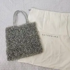 Ｌサイズ★アンテプリマ　ワイヤーバッグ　ハンドバッグ　トートバッグ　シルバー