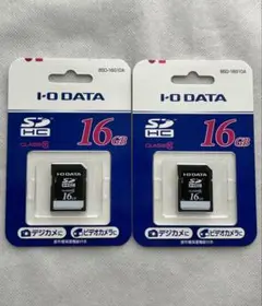 I-O DATA SDHC メモリーカード 16GB 2枚セット