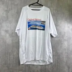Carnival Horizon クルーズ船Tシャツ/ビックプリント/ホワイト