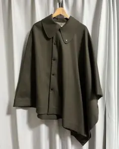 HYKE コート ポンチョdouble face cape マント