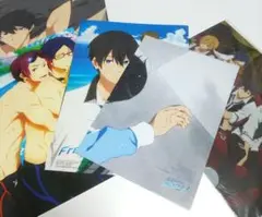 Free! 雑誌付録 ポスター クリアファイル 5点 まとめ売り