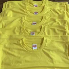 unitedathle 5900-01ドライtシャツLサイズ黄色 5枚　まとめ