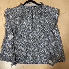 Té chichi フラワープリント 半袖ブラウス フリーサイズ