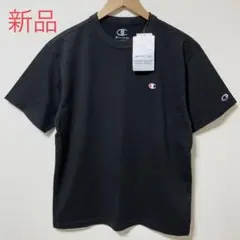 【新品】Champion チャンピオン Tシャツ 日本サラ リー 半袖 ロゴ 黒