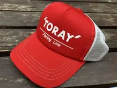 東レ メッシュキャップ レッドホワイト フリーサイズ 新品未使用 非売品