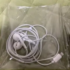 Lightningイヤフォンと充電ケーブルセット