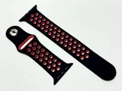 ☆アップルウォッチ スポーツバンド ブラック/レッド M-L☆