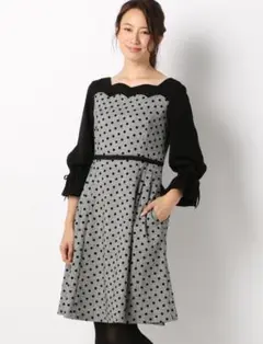 新品同様美品!トッカ ワンピース ドット スカラップ ドレス TOCCA 2
