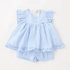 【本日限定値下げ】プティマイン　絡みレースフリルセットアップ　サイズ100