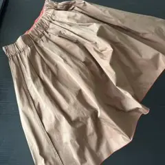 アダムエロペ ADAM ET ROPE リバーシブル スカート茶玉虫× オレンジ
