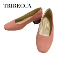 【未使用品・トライベッカ】パンプス スエード 23 ピンク