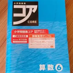 コア 小学問題集 CORE 算数 6年 未使用