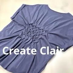 クリエイトクレイル　 Create Clair 半袖Tシャツ 編み込みデザイン