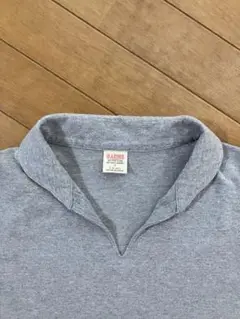 BARNS スキッパーポロシャツ 日本製　Mサイズ グレー