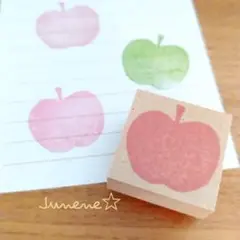 イラストはんこ(3.0りんご) ゴム印