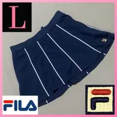 フィラFILA テニスウェア ストライプラインスコート Lスカート