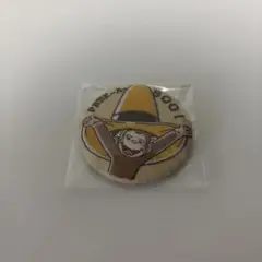 おさるのジョージ　缶バッジ　刺繍缶バッジ