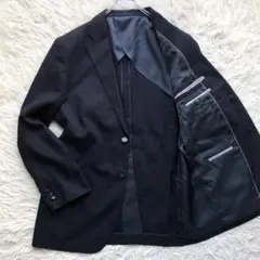 【超希少サイズ XL 銀ボタン】ベンサリナ　紺ブレ　ネイビー　フォーマル