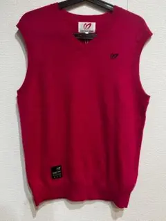 マスターバニーエディション 22AW 片畦Vネックカシミヤニットベスト 5 新品