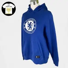 NIKE ナイキ プルオーバーパーカー CHELSEA サッカー フーディー 青
