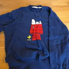 スヌーピー　刺繍　セーター