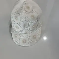 coeur レースデザイン ベースボールキャップ ホワイト