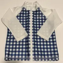 Cambimini 長袖ラッシュガード 青白チェック