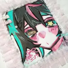 手描きイラスト　デコ色紙　一点もの