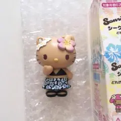 サンリオ　トコナツバケーション　シークレットマスコット　日焼けキティ　ブラック