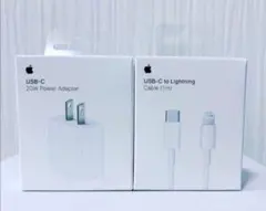 Apple 20W USB-C電源アダプタ＋Lightningケーブル（1m）
