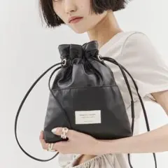 beautiful people 2WAYショルダー巾着バッグ　studious