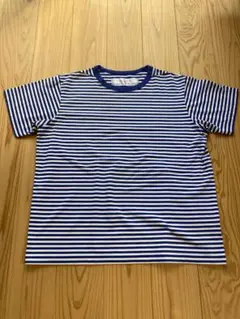 ネセサリーオアアンネセサリー ボーダーTシャツ サイズL ブルー×ホワイト