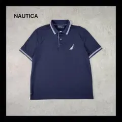 【美品】NAUTICA ノーティカ　ネイビー ポロシャツ