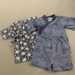 鬼滅の刃 80と100センチ 甚平2点セット