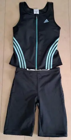 adidas 水着　セパレート　フィットネス　フルジップ　タンキニ　 Mサイズ
