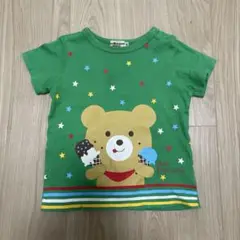 ミキハウス ホットビスケッツ　グリーン Tシャツ 90