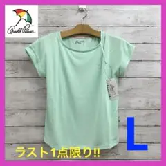新品 アーノルドパーマー ヨガTシャツ レディース L ライトグリーン