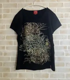 Miss sixty カットソー Tシャツ 半袖 ラメ ラインストーン ブラック