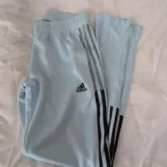 adidas ライトブルー トレーニングパンツ