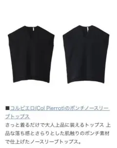 【美品】Col Pierrot コルピエロ ポンチノースリーブ